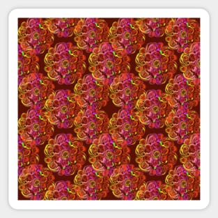 Simply Roses Pattern Sticker